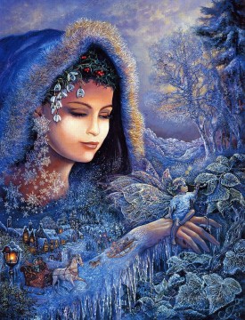大衆的なファンタジー Painting - JW 女神冬の精霊ファンタジー